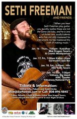 Seth Freeman - January 16, Thurs. - Kawaihae - Blue Dragon Tavern & Cosmic Musiquarium